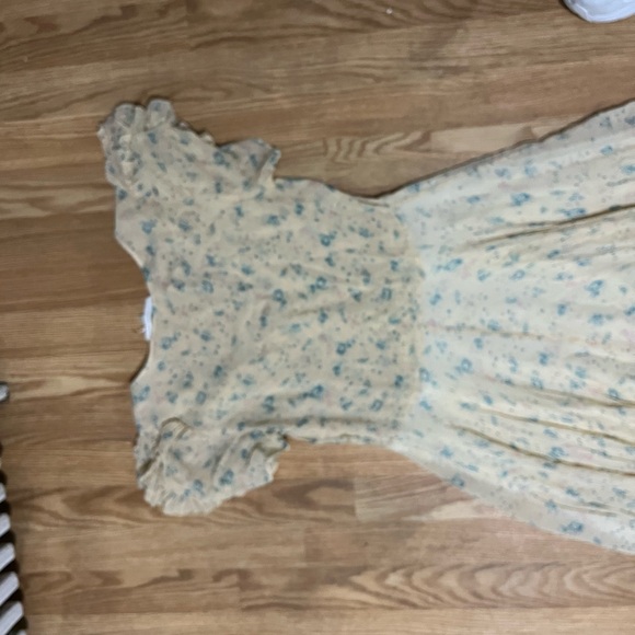 LOVESHACKFANCY Andie Silk Midi Dress Size 4 - Picture 7 of 10